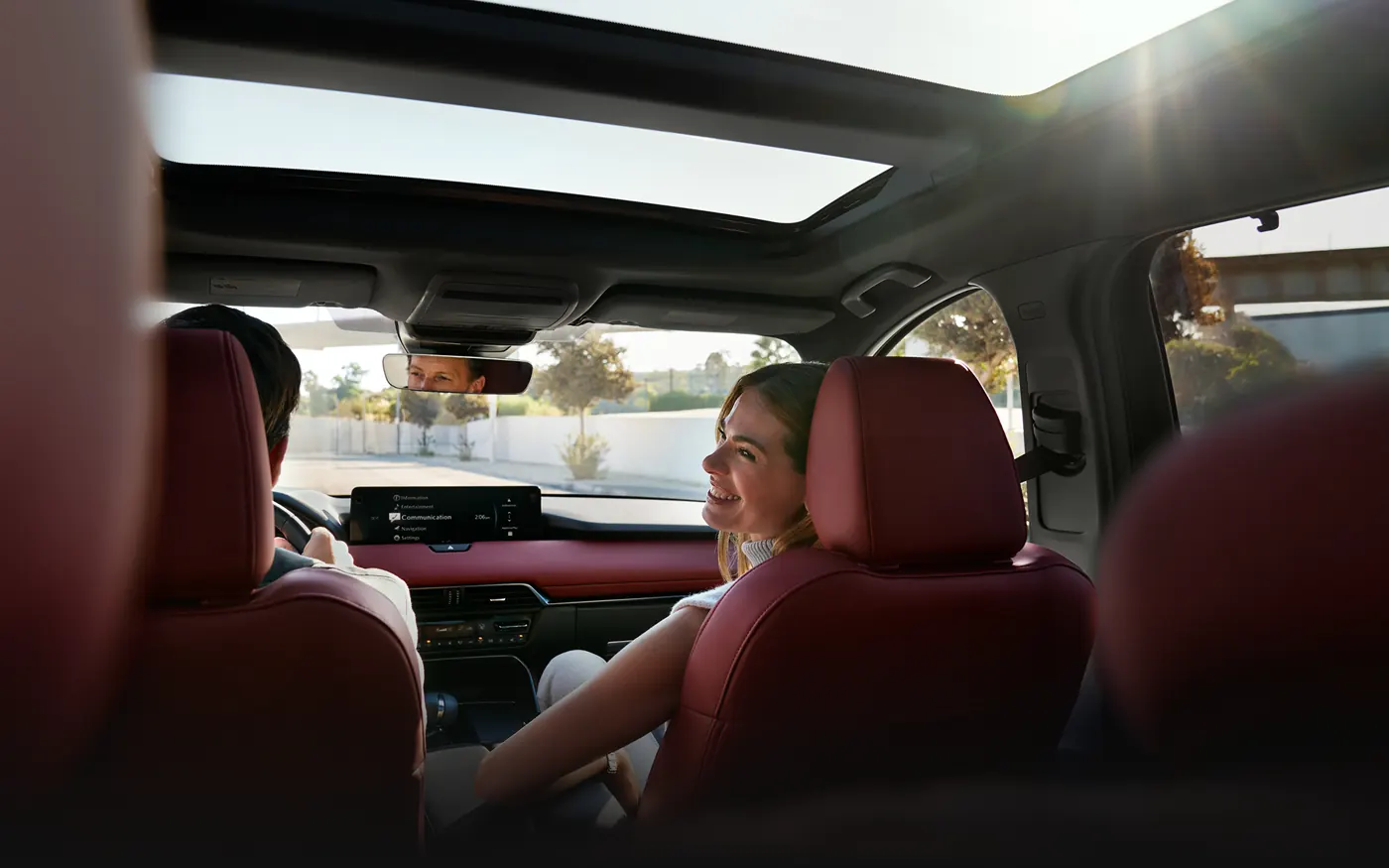 Friends riding in the 2-row 2027 Mazda CX-90 | Kuhio Mazda in Lihue HI