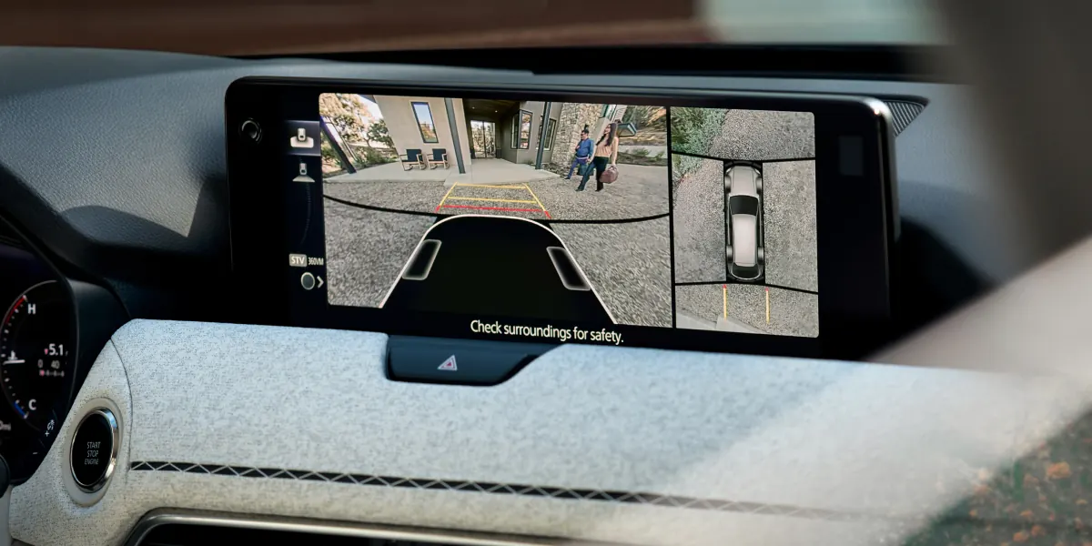 2027 Mazda CX-90 360° View Monitor on the center display | Kuhio Mazda in Lihue HI