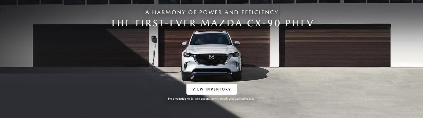 The First Ever Mazda CX-90 PHEV White SUV