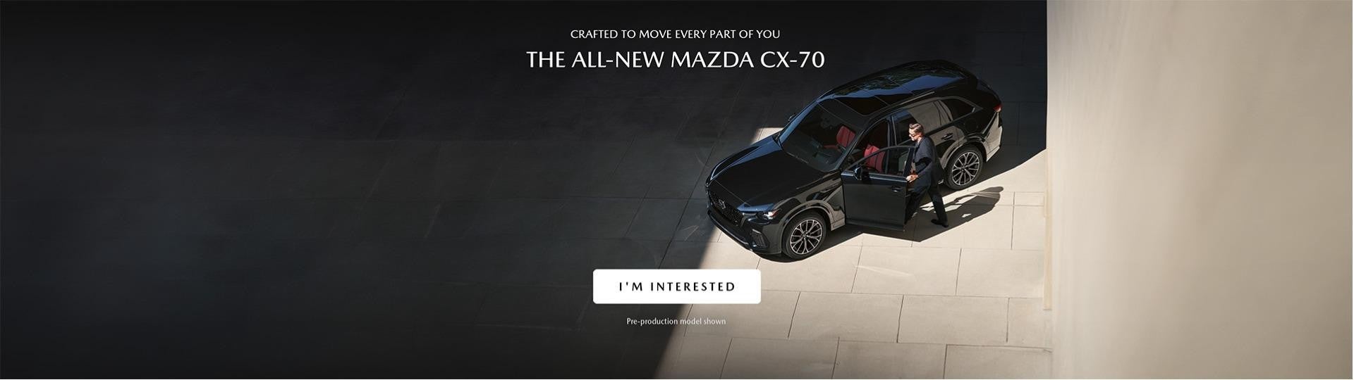 The All New Mazda CX-70 Black SUV