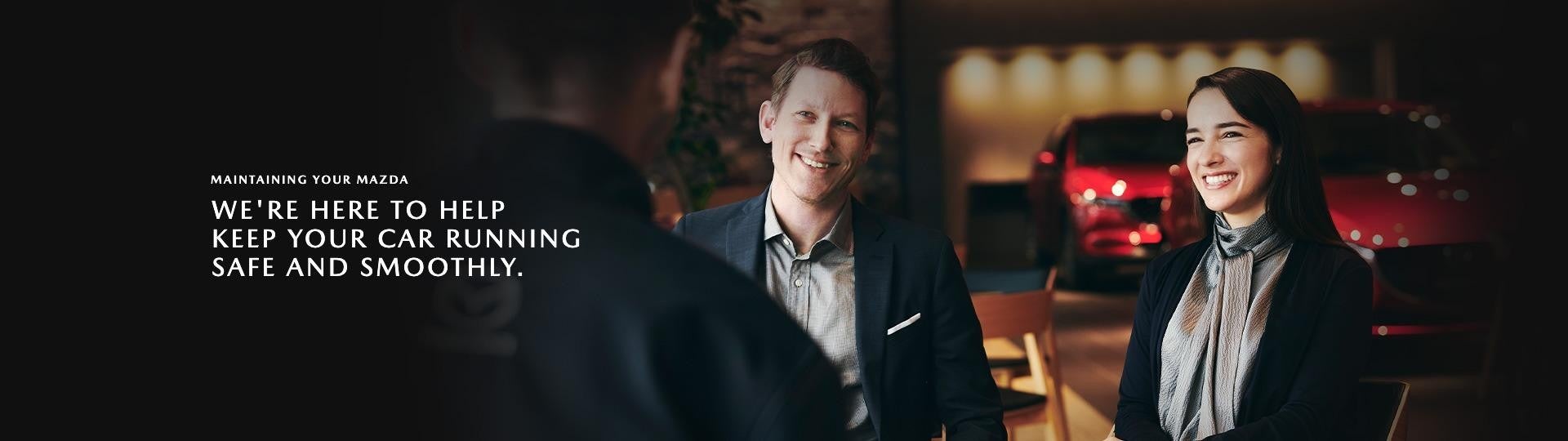 Maintaining Your Mazda Smiling Man And Woman